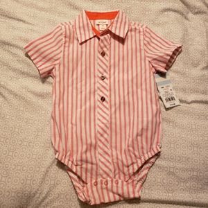 CAT & JACK BUTTON DOWN BODY SUIT